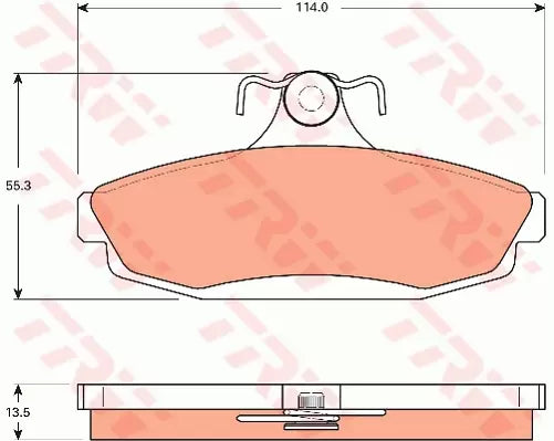 Brake Pad Set, Disc Brake GDB7512 - TRW