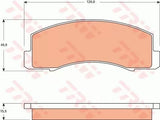 Brake Pad Set, Disc Brake GDB7516DT - TRW