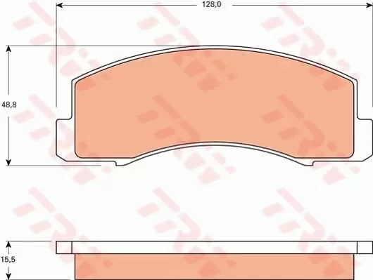 Brake Pad Set, Disc Brake GDB7516DT - TRW