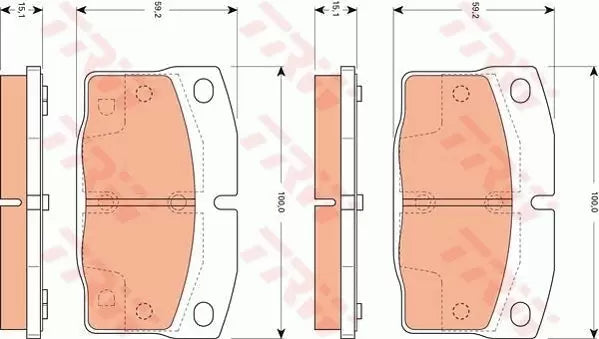 Brake Pad Set, Disc Brake GDB7519 - TRW