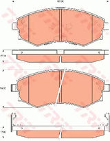 Brake Pad Set, Disc Brake GDB7521DT - TRW