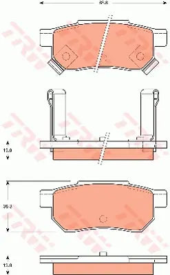 Brake Pad Set, Disc Brake GDB7525 - TRW