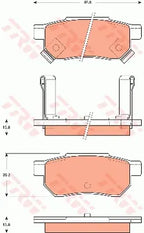 Brake Pad Set, Disc Brake GDB7525 - TRW