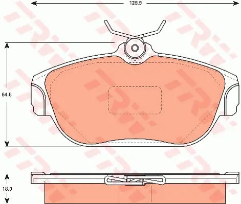 Brake Pad Set, Disc Brake GDB7526 - TRW