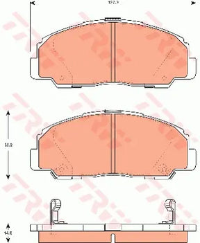 Brake Pad Set, Disc Brake GDB7528DT - TRW
