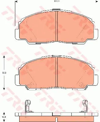 Brake Pad Set, Disc Brake GDB7528DT - TRW