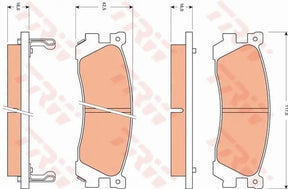 Brake Pad Set, Disc Brake GDB7529 - TRW