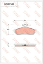 Brake Pad Set, Disc Brake GDB7532 - TRW