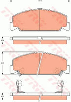 Brake Pad Set, Disc Brake GDB7535 - TRW