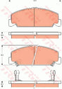Brake Pad Set, Disc Brake GDB7535 - TRW