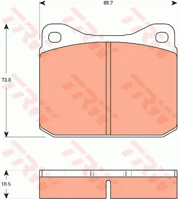 Brake Pad Set, Disc Brake GDB7536 - TRW
