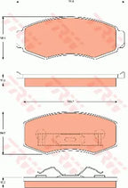 Brake Pad Set, Disc Brake GDB7538 - TRW