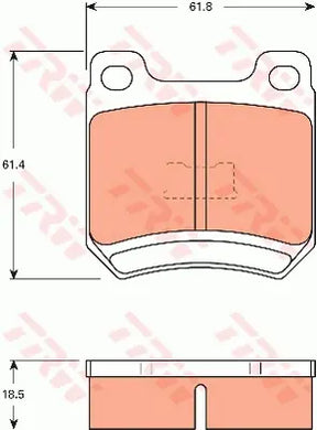 Brake Pad Set, Disc Brake GDB7539 - TRW