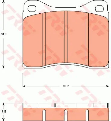 Brake Pad Set, Disc Brake GDB7540 - TRW