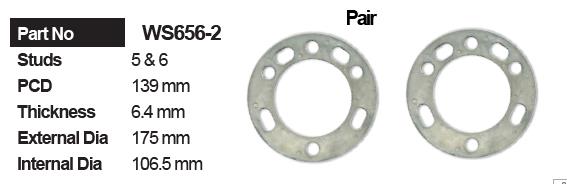 Wheel Spacer (2) WS656-2 - Nice Products | Universal Auto Spares