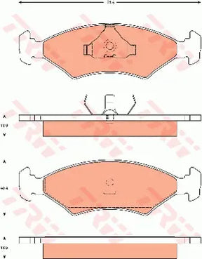 Brake Pad Set, Disc Brake GDB7543 - TRW