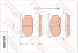 Brake Pad Set, Disc Brake GDB7546 - TRW