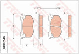 Brake Pad Set, Disc Brake GDB7546 - TRW - Brake Pads - TRW