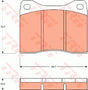 Brake Pad Set, Disc Brake GDB7551 - TRW