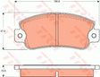 Brake Pad Set, Disc Brake GDB7553 - TRW