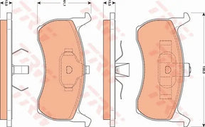 Brake Pad Set, Disc Brake GDB7555DT - TRW
