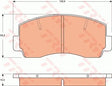 Brake Pad Set, Disc Brake GDB7560 - TRW