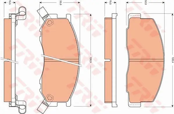 Brake Pad Set, Disc Brake GDB7562 - TRW