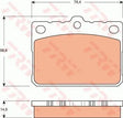 Brake Pad Set, Disc Brake GDB7566 - TRW