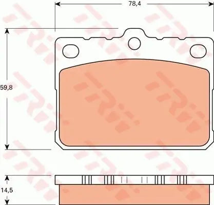 Brake Pad Set, Disc Brake GDB7566 - TRW