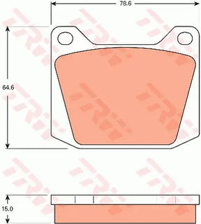 Brake Pad Set, Disc Brake GDB7567 - TRW