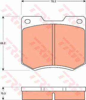 Brake Pad Set, Disc Brake GDB7568 - TRW