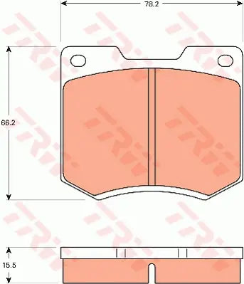 Brake Pad Set, Disc Brake GDB7568 - TRW