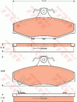 Brake Pad Set, Disc Brake GDB7570 - TRW