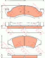 Brake Pad Set, Disc Brake GDB7574 - TRW - Brake Pads - TRW