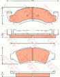 Brake Pad Set, Disc Brake GDB7574 - TRW
