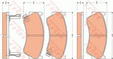Brake Pad Set, Disc Brake GDB7578DT - TRW