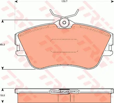 Brake Pad Set, Disc Brake GDB7582 - TRW