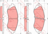 Brake Pad Set, Disc Brake GDB7583DT - TRW