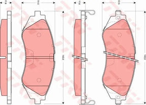 Brake Pad Set, Disc Brake GDB7583DT - TRW