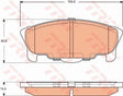 Brake Pad Set, Disc Brake GDB7585 - TRW