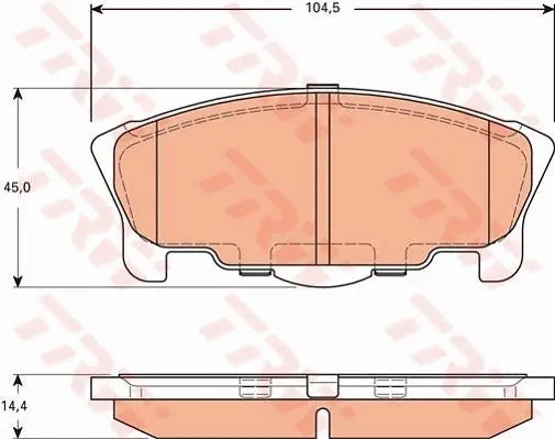 Brake Pad Set, Disc Brake GDB7585 - TRW