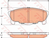 Brake Pad Set, Disc Brake GDB7585 - TRW - Brake Pads - TRW
