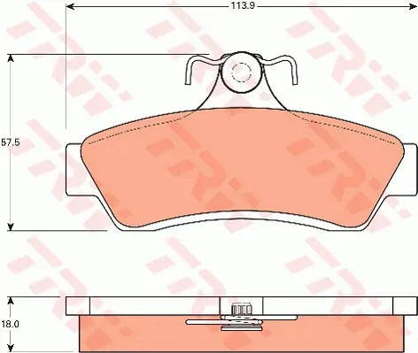 Brake Pad Set, Disc Brake GDB7586 - TRW