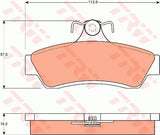 Brake Pad Set, Disc Brake GDB7586 - TRW - Brake Pads - TRW