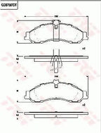 Brake Pad Set, Disc Brake GDB7587 - TRW