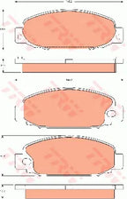 Brake Pad Set, Disc Brake GDB7589 - TRW