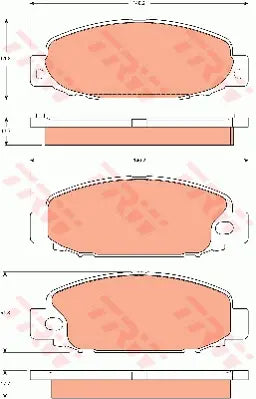 Brake Pad Set, Disc Brake GDB7589 - TRW