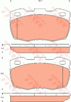 Brake Pad Set, Disc Brake GDB7591 - TRW