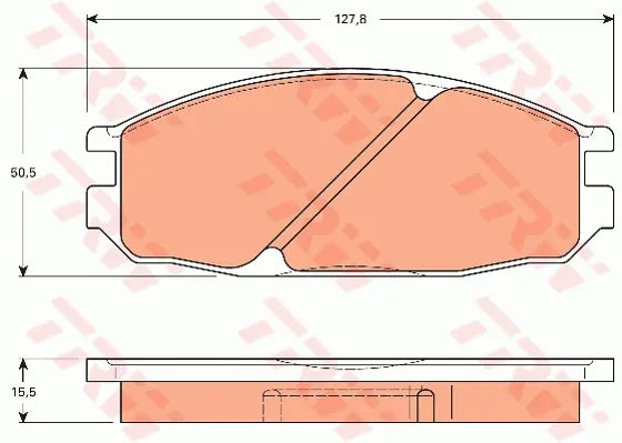 Brake Pad Set, Disc Brake GDB7595DT - TRW