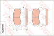 Brake Pad Set, Disc Brake GDB7596 - TRW